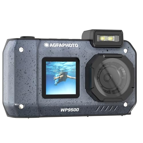 AgfaPhoto Realishot WP9500 - wasserdichte Digitalkamera, 7 m wasserdicht, 24 MP, Digitaler Zoom, 4K Video, Doppelbildschirm 2,9”/1,4” - Schwarz AgfaPhoto Realishot WP9500 - wasserdichte Digitalkamera, 7 m wasserdicht, 24 MP, Digitaler Zoom, 4K Video, Doppelbildschirm 2,9”/1,4” - Schwarz von AgfaPhoto