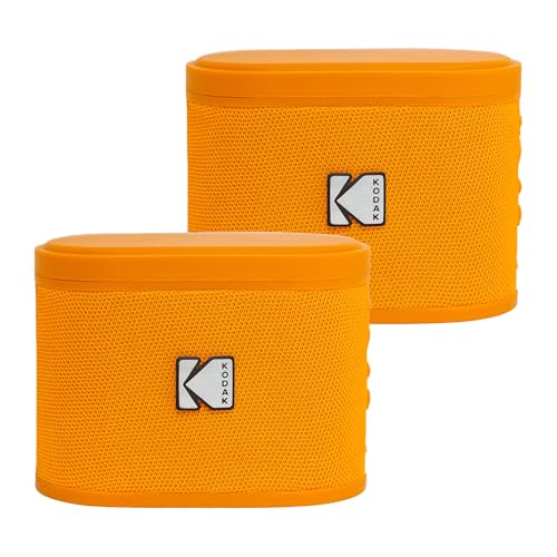 Kodak SOUNDBRIX 2 Stück tragbare Lautsprecher, kabellos, Anschluss von bis zu 100 Lautsprechern, magnetisches Dock und leistungsstarker 5 W, 3 Stunden Akkulaufzeit, Orange Kodak SOUNDBRIX 2 Stück tragbare Lautsprecher, kabellos, Anschluss von bis zu 100 Lautsprechern, magnetisches Dock und leistungsstarker 5 W, 3 Stunden Akkulaufzeit, Orange von AgfaPhoto