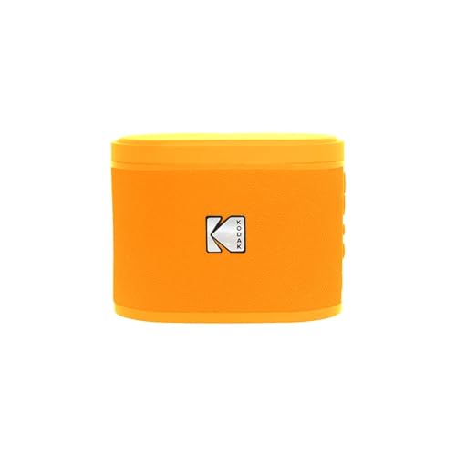 Kodak Sounddrix Tragbarer Lautsprecher, kabellos, Anschluss von bis zu 100 Lautsprechern – magnetisches Dock und leistungsstarker Sound 5 W – 3 Stunden Akkulaufzeit – Orange von AgfaPhoto