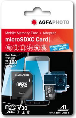 AgfaPhoto 10613 Speicherkarte 128 GB MicroSDXC UHS-I Klasse 10 (10613) von Agfaphoto