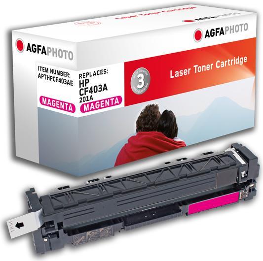 AgfaPhoto - Magenta - kompatibel - Tonerpatrone (Alternative zu: HP 201A, HP CF403A) - für HP Color LaserJet Pro M252dn, M252dw, M252n, MFP M274n, MFP M277c6, MFP M277dw, MFP M277n von Agfaphoto