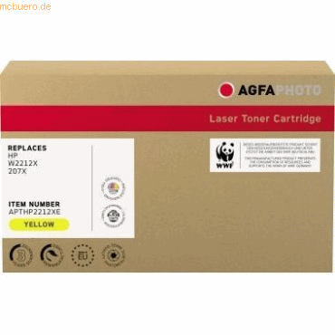 AgfaPhoto Toner kompatibel mit HP W2212X 207X gelb von Agfaphoto