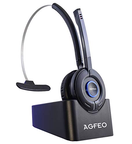 Agfeo 6101543 Monaural-Kopfhörer (DECT-Telefon, Monophon, Kopfband, Schwarz, 7 Stunden) von Agfeo