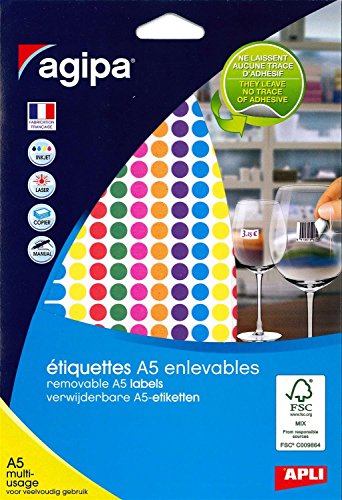 APLI 101825 Packung mit 1764 Mehrzweck-Tabletten, verschiedene Farben, Durchmesser 8 mm von APLI