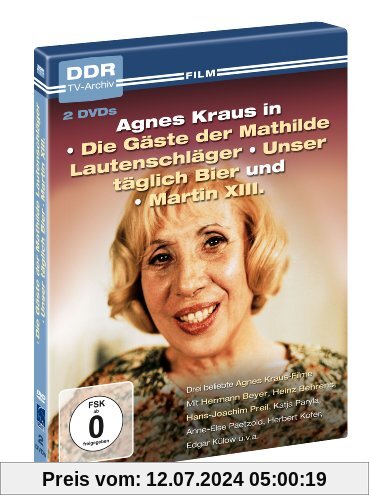 Agnes Kraus - DDR TV-Archiv ( 2 DVDs - Die Gäste der Mathilde Lautenschläger, Unser täglich Bier, Martin XIII. ) von Agnes Kraus