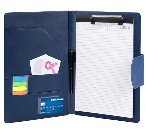 Agoer Schreibmappe A4 Klemmbrettmappe, Leder Konferenzmappe DIN-A4 mit Magnetverschluss, Schreibbrett Klemmbrett inklusive A4 Notizblock und Stift Agoer Schreibmappe A4 Klemmbrettmappe, Leder Konferenzmappe DIN-A4 mit Magnetverschluss, Schreibbrett Klemmbrett inklusive A4 Notizblock und Stift von Agoer
