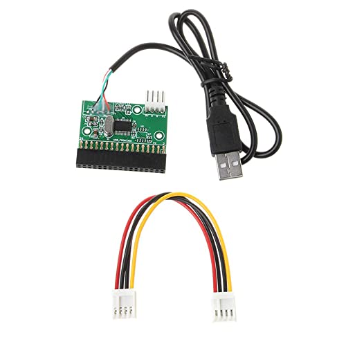 Agwuoetr 1,44 MB 3,5 Zoll Floppy Drive Connector 34 Pin auf USB Kabel Adapter PCB Board, USB Disk to Floppy Disk A, 500332701 von Agwuoetr