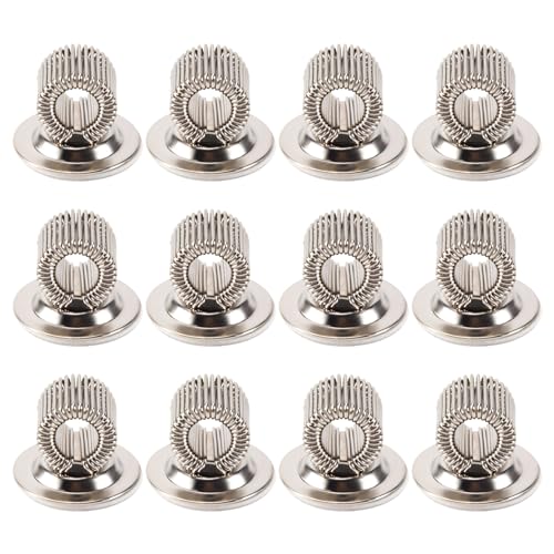Agwuoetr 12 PCS-Stifthalter-Clips Aus Edelstahl mit Verstellbarer Selbstklebender Federschlaufe mit Federschlaufe von Agwuoetr