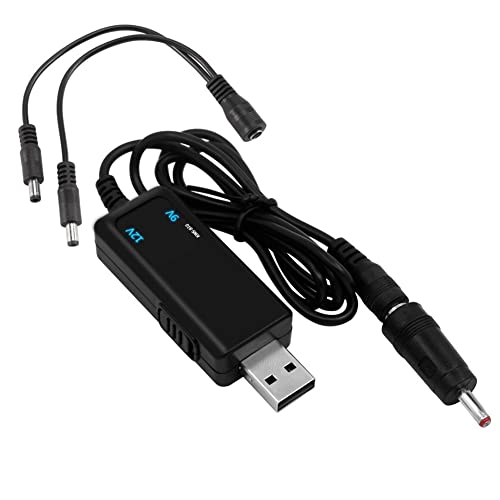 Agwuoetr USB-AufwäRtswandler USB-AufwäRtswandlerkabel DC 5 V Bis 9 V 12 V 3,5 X 1,35 Mm Anschluss für Stromwandler, 1 UnterstüTzung 2 von Agwuoetr