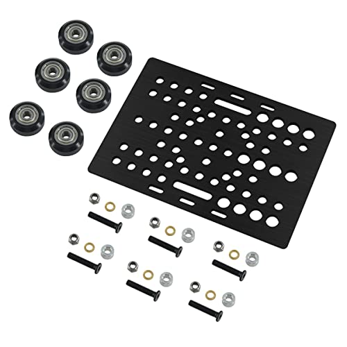 Agwuoetr V-Slot Gantry Plate Set 20-80 Mm mit V-Slot Solid V Wheel POM Kit für Profile CNC-Maschinenteile 3D-Druckerteile von Agwuoetr
