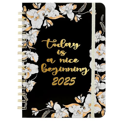 Kalender 2025 Jahreskalender Kalenderbuch A5 Wochenplaner Terminplaner 2025 Ringbuch 2025 Planner mit Innentasche und Gummiband, 21,5 x 15,5 cm Kalender 2025 Jahreskalender Kalenderbuch A5 Wochenplaner Terminplaner 2025 Ringbuch 2025 Planner mit Innentasche und Gummiband, 21,5 x 15,5 cm von AhLmA