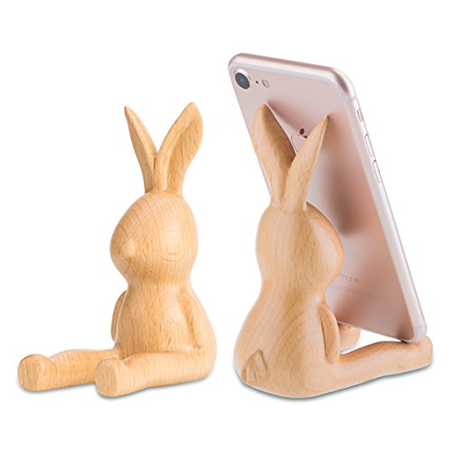 AhfuLife Telefonständer, Holz-Kaninchen-Häschen-Telefonhalter, Schreibtisch Dekoration, Geschenk zum Valentinstag, Ostertag, Muttersonntag AhfuLife Telefonständer, Holz-Kaninchen-Häschen-Telefonhalter, Schreibtisch Dekoration, Geschenk zum Valentinstag, Ostertag, Muttersonntag von AhfuLife