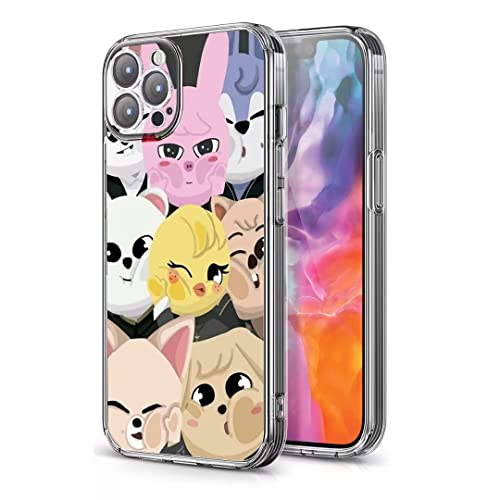 Handyhülle Kompatibel mit iPhone 13 Mini Cute Stray Cartoon Animals Kids Protective Silicone Shockproof Phone Cover von AiDirui