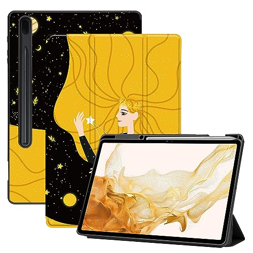 AiGoZhe Case Fits Samsung Galaxy Tab S8+ /S8 Plus 2022 12.4 inch with S Pen Holder, Soft TPU Shell Shockproof Cover with Sleep/Wake for Galaxy Tab S7 FE 2021/S7+/S7 Plus 2020, Fantasy Illustration 10 von AiGoZhe