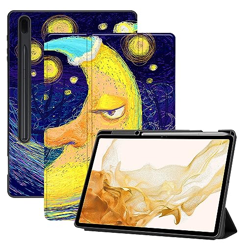 AiGoZhe Case Fits Samsung Galaxy Tab S8+ /S8 Plus 2022 12.4 inch with S Pen Holder, Soft TPU Shell Shockproof Cover with Sleep/Wake for Galaxy Tab S7 FE 2021/S7+/S7 Plus 2020, Fantasy Illustration 17 von AiGoZhe