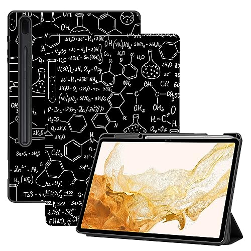 AiGoZhe Case Fits Samsung Galaxy Tab S8+ /S8 Plus 2022 12.4 inch with S Pen Holder, Soft TPU Shell Shockproof Cover with Sleep/Wake for Galaxy Tab S7 FE 2021/S7+/S7 Plus 2020, Mathematical Formula 8 von AiGoZhe