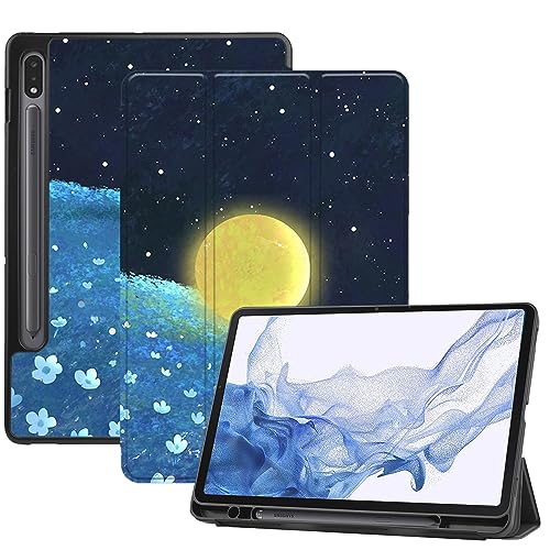 AiGoZhe Case Fits Samsung Galaxy Tab S8 2022 11 inch (SM-X700/X706) with S Pen Holder & Sleep/Wake, Soft TPU Shell Shockproof Cover for Galaxy Tab S7 2020 (SM-T870/T875/T876), Fantasy Illustration 29 von AiGoZhe