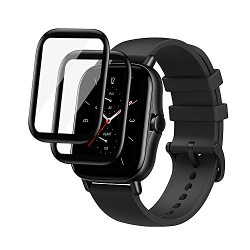 AiMok 2 Stück Schutzfolie Kompatibel mit Amazfit GTS/GTS 2, [HD Klar] [Anti-Kratzen] Vollständige Abdeckung DisplaySchutzfolie für Amazfit GTS / GTS2 von AiMok