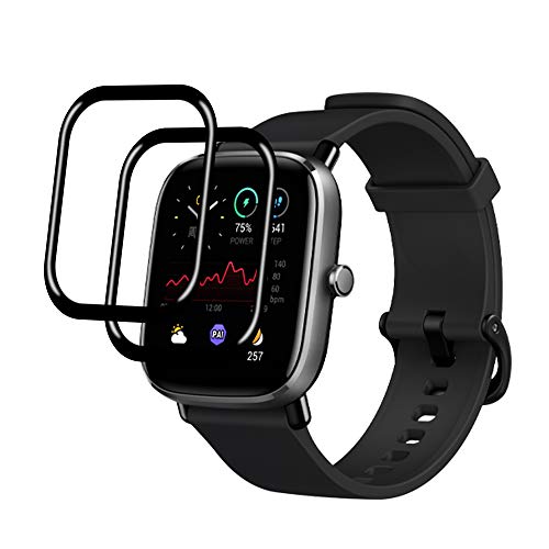 AiMok 2 Stück Schutzfolie Kompatibel mit Amazfit GTS 2 Mini, [HD Klar] [Anti-Kratzen] Vollständige Abdeckung DisplaySchutzfolie für Amazfit GTS 2 Mini von AiMok