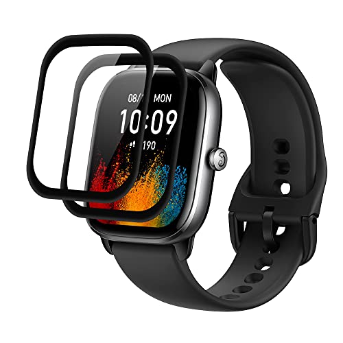 AiMok [2 Stück Schutzfolie Kompatibel mit Amazfit GTS 4 Mini, [HD Klar] [Anti-Kratzen] Vollständige Abdeckung DisplaySchutzfolie für Amazfit GTS 4 Mini von AiMok