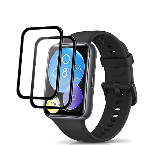 AiMok 2 Stück Schutzfolie Kompatibel mit Huawei Watch Fit 2, [HD Klar] [Anti-Kratzen] Vollständige Abdeckung Displayschutzfolie für Huawei Watch Fit 2 von AiMok