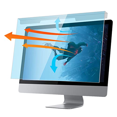 AiMok Abnehmbar 23'', 23.6'', 23.8'', 24'' Zoll 16:9/16:10 Premium Anti Blaulichtfilter, Augenschutz Displayschutzfolie [Hängender Typ], Anti Bluelight Screen Protector für Desktop PC für 23-24 Zoll von AiMok