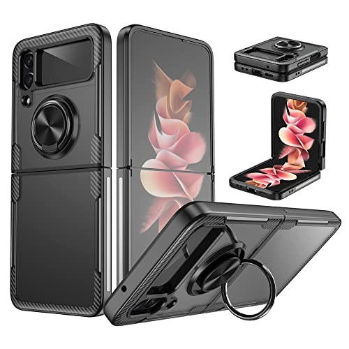 AiMok Hülle Kompatibel mit Samsung Galaxy Z Flip 4, Anti-Fall Stoßfest Multifunktions Schutzhülle, Magnetische Autohalterung, Handyhülle Mit 360 Grad Gedreht Werden Ring Cover für Galaxy Z Flip 4 AiMok Hülle Kompatibel mit Samsung Galaxy Z Flip 4, Anti-Fall Stoßfest Multifunktions Schutzhülle, Magnetische Autohalterung, Handyhülle Mit 360 Grad Gedreht Werden Ring Cover für Galaxy Z Flip 4 von AiMok