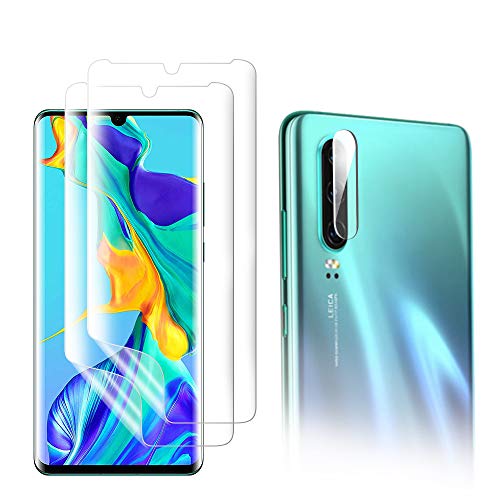 AiMok Schutzfolie Kompatibel mit Huawei P30 Pro, 2 Stück TPU Displayschutzfolie + 2 Stück Kamera Glasfolie Schutzfolie【Kratzfest】【Blasenfrei】 AiMok Schutzfolie Kompatibel mit Huawei P30 Pro, 2 Stück TPU Displayschutzfolie + 2 Stück Kamera Glasfolie Schutzfolie【Kratzfest】【Blasenfrei】 von AiMok