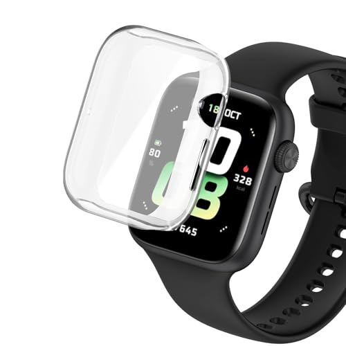 AiMok Schutzhülle Kompatibel mit Honor Watch 5, Flexibles TPU Vollschutz mit Displayschutzfolie, Anti-Kratz Stoßfest Soft hülle Schutzfolie für Honor Watch 5 (Transparent) von AiMok