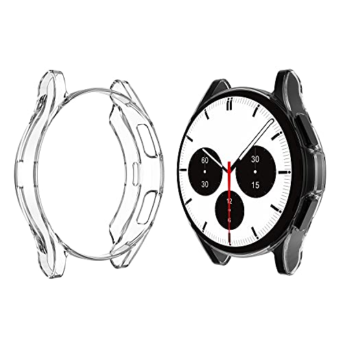 AiMok Schutzhülle Kompatibel mit Samsung Galaxy Watch 4 Classic 42mm, Flexibles TPU Vollschutz, Anti-Kratz Stoßfest Soft hülle Schutzfolie für Samsung Galaxy Watch 4 Classic 42mm (Transparent) von AiMok