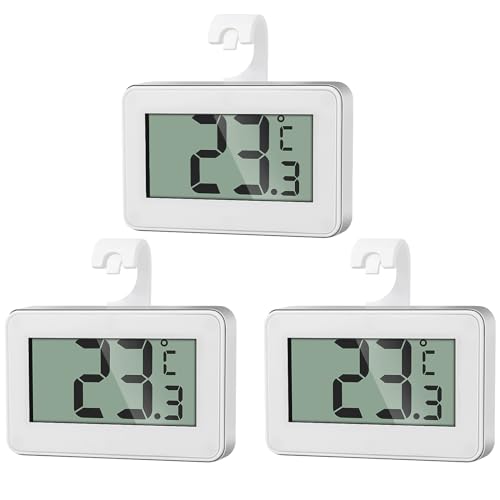AiQInu 3 Mini Thermometer Kühlschrank Digital, Kühlschrank Thermometer Innen, Gefrierschrank Thermometer, Thermometer mit Frost Alarm AiQInu 3 Mini Thermometer Kühlschrank Digital, Kühlschrank Thermometer Innen, Gefrierschrank Thermometer, Thermometer mit Frost Alarm von AiQInu