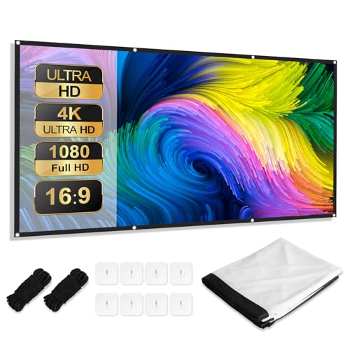 AiQInu Beamer Leinwand-84 Zoll, 16:9 HD Bildschirm,Anti-Crease Faltbarer Bildschirm, Tragbare Projektionsleinwand, für Heimkino, Meetings und Beamer leinwand Outdoor, Zuhause und Schule AiQInu Beamer Leinwand-84 Zoll, 16:9 HD Bildschirm,Anti-Crease Faltbarer Bildschirm, Tragbare Projektionsleinwand, für Heimkino, Meetings und Beamer leinwand Outdoor, Zuhause und Schule von AiQInu