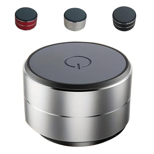 Buzzgo Speaker, Bluetooth Mini Speaker Bone Conduction, Mit Saugnapf Tragbarer kabelloser Outdoor Mini Lautsprecher, Stereo-Sound Kreativer Lautsprecher, für Hause, draußen, Reisen (Silber) von AiQiMinHao