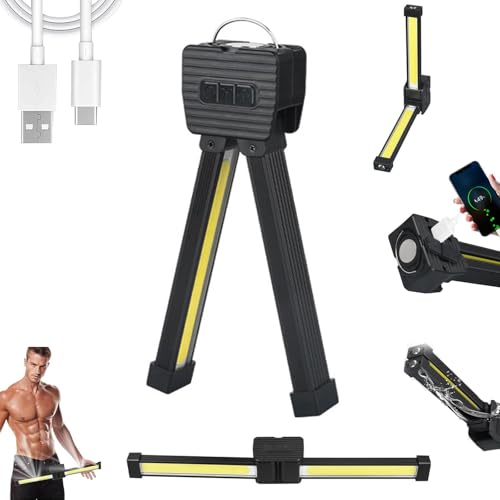Posing Lamp Gym, Gym Lamp for Posing 7th Gear Dimming, Handheld USB Rechargeable Worklight with 180 Degree Folding, Portable Magnetic LED Flashlight with Hanging Hook Posing Lamp Gym, Gym Lamp for Posing 7th Gear Dimming, Handheld USB Rechargeable Worklight with 180 Degree Folding, Portable Magnetic LED Flashlight with Hanging Hook von AiQiMinHao