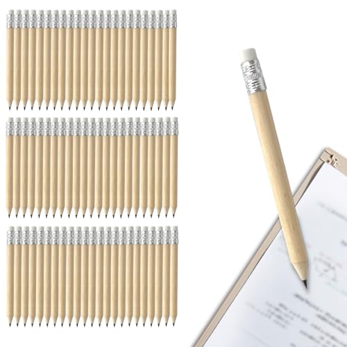 Aicharynic 120 Stück Bleistift HB, 100x7.2mm Mini Bleistifte mit Radiergummi HB Holz Golf Bleistift Set Naturholz Kurz Halbstifte Natur Holzbleistifte Halber Graphitstifte für Schüler Schule Zuhause Aicharynic 120 Stück Bleistift HB, 100x7.2mm Mini Bleistifte mit Radiergummi HB Holz Golf Bleistift Set Naturholz Kurz Halbstifte Natur Holzbleistifte Halber Graphitstifte für Schüler Schule Zuhause von Aicharynic