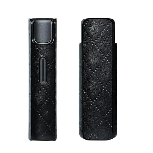Aickosdusu Schutzhülle Tasche hülle kompatibel mit das IQOS LIL Solid 2.0 Elektronische Zigarette,PC Leder Cover Case Zubehör (Schwarz) von Aickosdusu