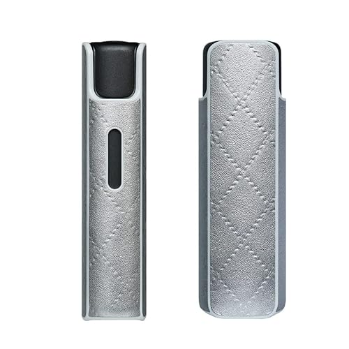 Aickosdusu Schutzhülle Tasche hülle kompatibel mit das IQOS LIL Solid 2.0 Elektronische Zigarette,PC Leder Cover Case Zubehör (Silber) von Aickosdusu