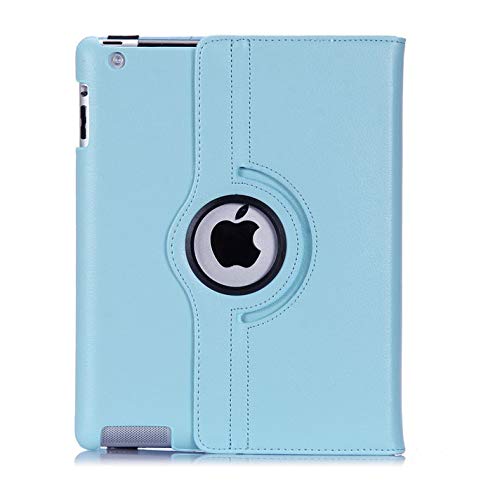 Aidashine Schutzhülle für iPad 2 / 3 / 4-360 Grad drehbar, mit automatischer Schlaf- / Wachmodus, Himmelblau von Aidashine