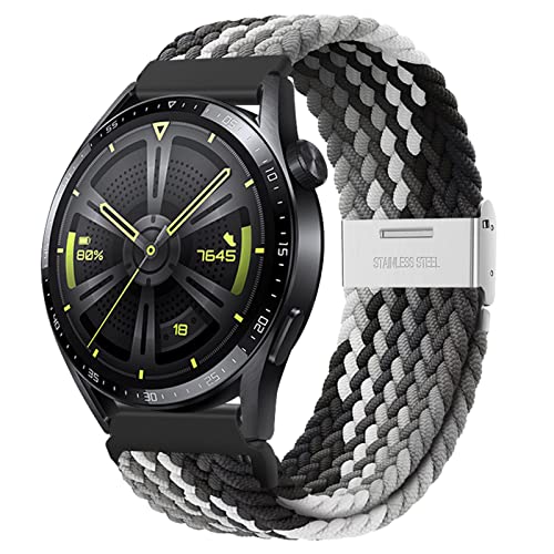 AidorMax Elastische Nylon Uhrenarmbänder Schnellspanner-Armband 20mm, Ersatzarmbänder mit Verstellbarer Rutschfester Schnalle für Smartwatches und Armbanduhren (20mm, Dunkle Schokolade) von AidorMax
