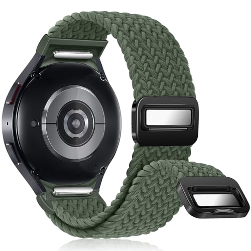 AidorMax Geflochtenes Armband Kompatibles mit Samsung Galaxy Watch 7/FE/6/5/4 Armband 44mm 40mm, No Gap verstellbarer Magnetverschluss Uhrarmband für Galaxy Watch 6&4 Classic/5 Pro, Olivgrün AidorMax Geflochtenes Armband Kompatibles mit Samsung Galaxy Watch 7/FE/6/5/4 Armband 44mm 40mm, No Gap verstellbarer Magnetverschluss Uhrarmband für Galaxy Watch 6&4 Classic/5 Pro, Olivgrün von AidorMax