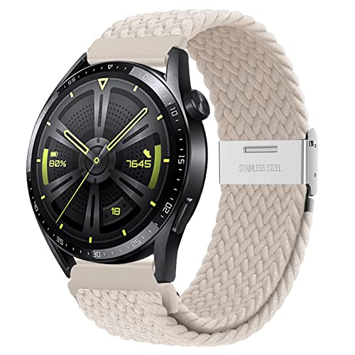 AidorMax Nylon Elastische Uhrenarmbänder Schnellspanner-Armband 20mm, Ersatzarmbänder mit Verstellbarer Rutschfester Schnalle für Smartwatches und Armbanduhren Herren Damen (20mm, Polarstern) von AidorMax