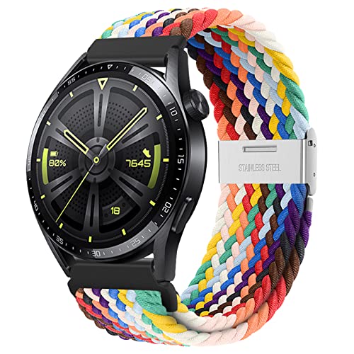 AidorMax Nylon Elastische Uhrenarmbänder Schnellspanner-Armband 20mm, Ersatzarmbänder mit Verstellbarer Rutschfester Schnalle für Smartwatches und Armbanduhren Herren Damen (20mm, Pride Edition) von AidorMax