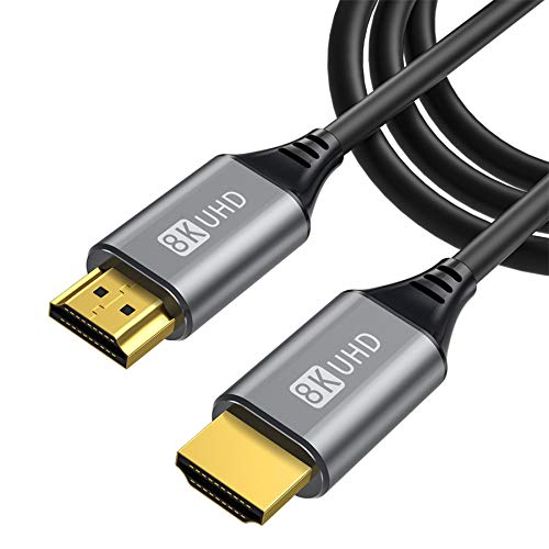 Aieloar 8K HDMI Cable 2m, High Speed 48Gbps HDMI 2.1 Cable Supports 8K @ 60Hz Dynamic HDR 10, eARC, HDCP2.2, 4:4:4 von Aieloar
