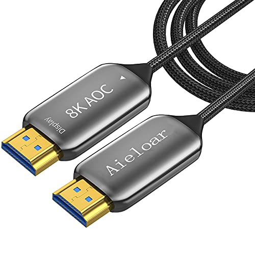 Aieloar HDMI Fiber Optica Kabel 10m, HDMI Optical Cable 2.1 8K/60Hz 48Gbps High Speed UHD Fibre Optic HDMI Cable von Aieloar
