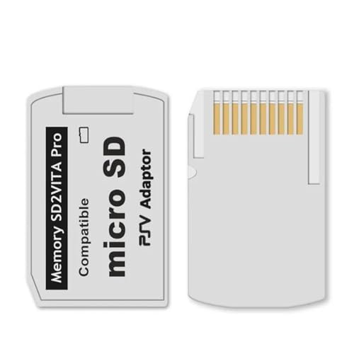 Aifrymne SD2Vita 6.0 Speicherkartenadapter für PS Vita 1000/2000 und PSTV, Micro SD auf Spielkartenadapter, unterstützt bis zu 256 GB, kompatibel mit HENkaku Enso Firmware 3.65 und höher von Aifrymne
