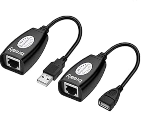 USB-Ethernet-Adapter bis zu 45,7 m, Reichweiten-Netzwerk-Extender – Konvertiert USB auf RJ45-LAN-Verbindung mit Cat5/Cat5e/Cat6-Kabel für Laptops, PCs – ideal für HD-Video-Streaming, Gaming, Webcams USB-Ethernet-Adapter bis zu 45,7 m, Reichweiten-Netzwerk-Extender – Konvertiert USB auf RJ45-LAN-Verbindung mit Cat5/Cat5e/Cat6-Kabel für Laptops, PCs – ideal für HD-Video-Streaming, Gaming, Webcams von Aifrymne