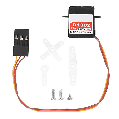 Servo Digital, D1302 Tragbares Micro-Mini-Digital-Servo-Ersatzteilzubehör für Starrflügel-Flugzeugmodelle (JR-Stecker) von Aigend