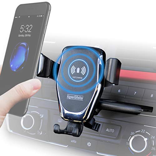 Handyhalterung Auto mit Ladefunktion für den CD Schlitz | KFZ Handy Halterung mit Induktion Wireless Charger für den CD Player | Kompatibel mit Allen Smartphones mit Qi Standard Handyhalterung Auto mit Ladefunktion für den CD Schlitz | KFZ Handy Halterung mit Induktion Wireless Charger für den CD Player | Kompatibel mit Allen Smartphones mit Qi Standard von Aigner & Reiter