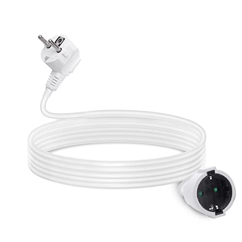 Aigostar Verlängerungskabel 2M Kabel Kabelverlängerungen mit Schutzkontakt Stecker Schuko Verlängerung 16A/250V, Weiß Aigostar Verlängerungskabel 2M Kabel Kabelverlängerungen mit Schutzkontakt Stecker Schuko Verlängerung 16A/250V, Weiß von Aigostar
