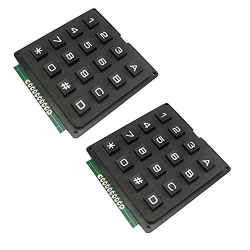 Aihasd 2PCS Mikrocontroller-Matrix-Tastatur Tastaturmodul 16 Schlüssel Plastikschlüssel-Schalter Industrie Eine Tastatur Für Arduino Controller von Aihasd
